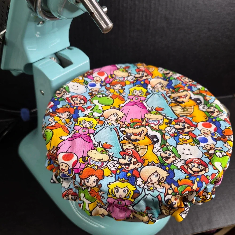 Super Mario Bros. Video Game Character KitchenAid Mixer Mixing Bowl Cover Baking